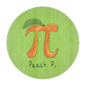 Funny Wiskunde Peach Pi-symbool Snijplank (Voorkant)