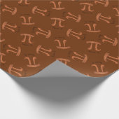 Funny Wiskunde Pecan Pi Thanksgiving Herfst Cadeaupapier (Hoek)