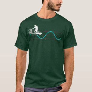 Funny Wiskunde Physics Sine Waves Surfer T-shirt