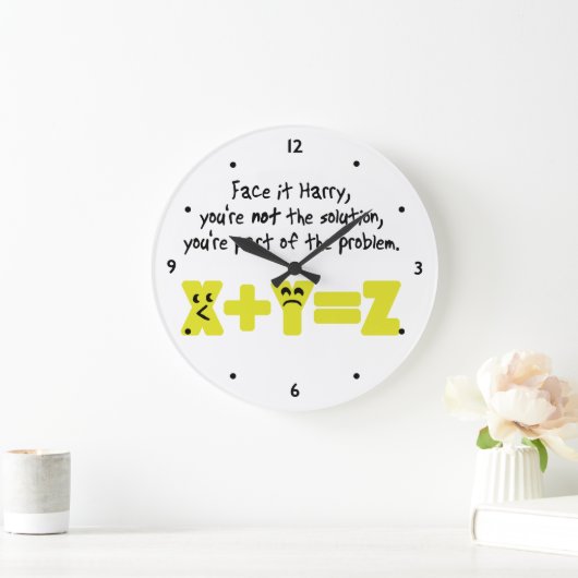 Funny Wiskunde Probleem Grote Klok (Huis)