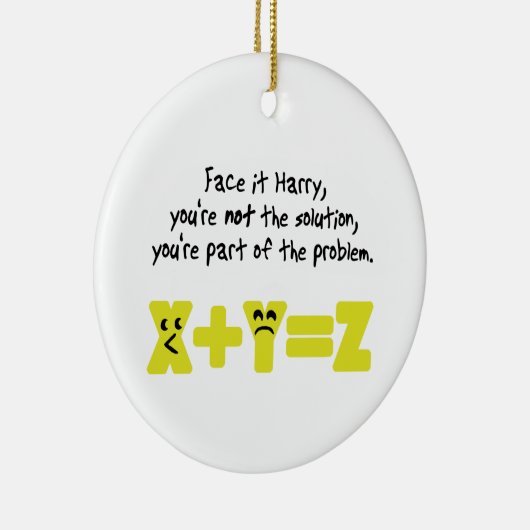 Funny Wiskunde Probleem Keramisch Ornament (Rechts)