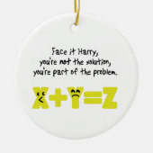 Funny Wiskunde Probleem Keramisch Ornament (Voorkant)
