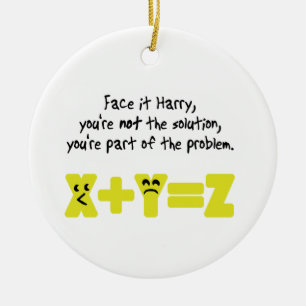 Funny Wiskunde Probleem Keramisch Ornament