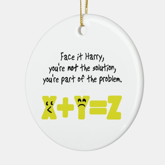 Funny Wiskunde Probleem Keramisch Ornament (Links)