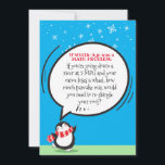 Funny Wiskunde Problem 50th Birthday<br><div class="desc">Laat deze griezelige, leuke Penguin een glimlach brengen naar iemand van wie je houdt terwijl ze dit belangrijke verjaardagsjaar vieren. Met een gekke - om het even welk probleem van de wiskunde dat op de waanzin wijst die middelbare leeftijd en verder bepaalt. Omvat beste wensen voor hoop op een Happy...</div>