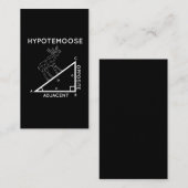 Funny Wiskunde Pun Moose Hypotenuse wiskundige. Visitekaartje (Voorkant / Achterkant)