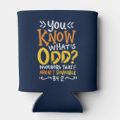 Funny Wiskunde School Teacher Fraction Quote Blikjeskoeler (Achterkant)