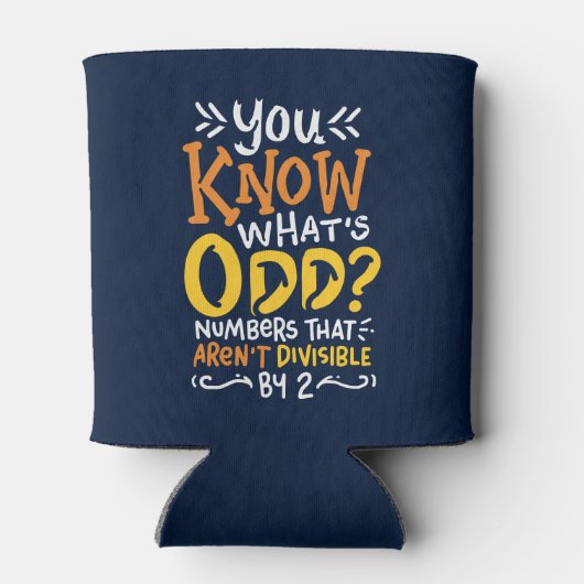 Funny Wiskunde School Teacher Fraction Quote Blikjeskoeler (Achterkant)