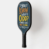 Funny Wiskunde School Teacher Fraction Quote Pickleball Paddle (Links)