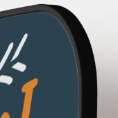 Funny Wiskunde School Teacher Fraction Quote Pickleball Paddle (Links Detail)