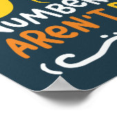 Funny Wiskunde School Teacher Fraction Quote Poster (Hoek)