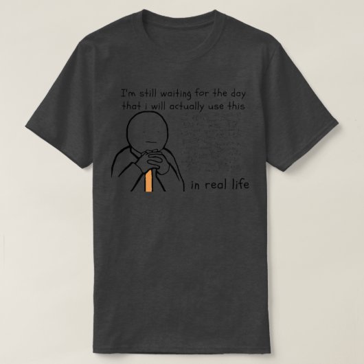 Funny Wiskunde T-shirt (Design voorkant)