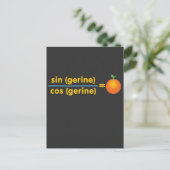 Funny Wiskunde Tangerine Wiskunde Pun Briefkaart (Staand voorkant)