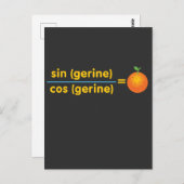 Funny Wiskunde Tangerine Wiskunde Pun Briefkaart (Voorkant / Achterkant)