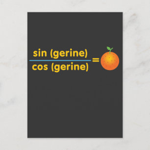 Funny Wiskunde Tangerine Wiskunde Pun Briefkaart