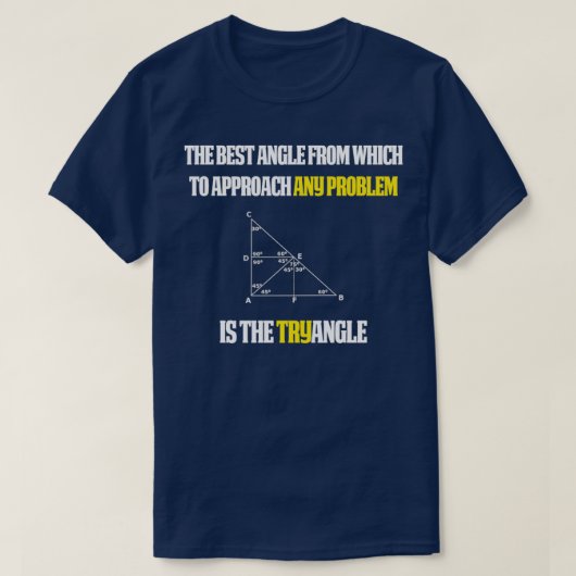 Funny Wiskunde Teacher Cadeauhoek T-shirt (Design voorkant)