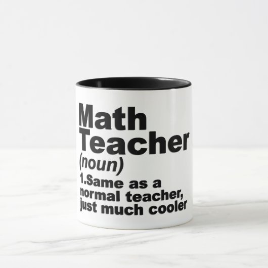Funny Wiskunde Teacher Definition Mok (Midden)