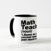 Funny Wiskunde Teacher Definition Mok (Voorkant links)