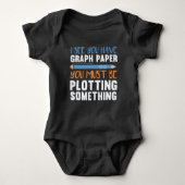 Funny Wiskunde Teacher Geometry plotting Humor Romper (Voorkant)