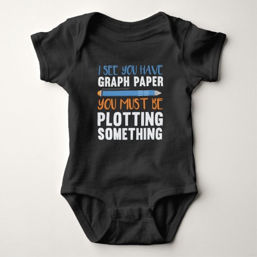 Funny Wiskunde Teacher Geometry plotting Humor Romper (Voorkant)