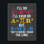 Funny Wiskunde Teacher Humor Algebra Mathematics J Briefkaart<br><div class="desc">Grappig Wiskunde leraar Humor Algebra Mathematics Joke.</div>