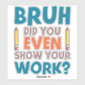 Funny Wiskunde Teacher Joke Fun Beste Wiskunde Cit Sticker (Vel)