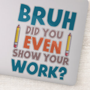 Funny Wiskunde Teacher Joke Fun Beste Wiskunde Cit Sticker