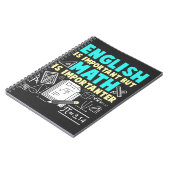 Funny Wiskunde Teacher Joke Wiskunde Geek School Notitieboek (Linkerzijde)