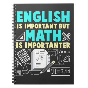 Funny Wiskunde Teacher Joke Wiskunde Geek School Notitieboek