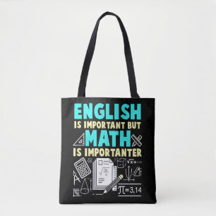 Funny Wiskunde Teacher Joke Wiskunde Geek School Tote Bag