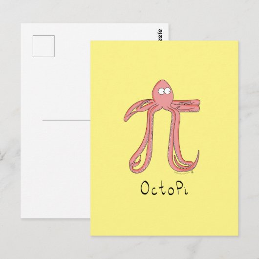 Funny Wiskunde Teacher Octopus Briefkaart (Voorkant / Achterkant)