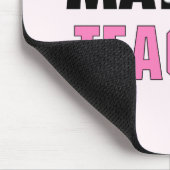 Funny Wiskunde Teacher Pink Eraser Muismat (Hoek)