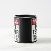 Funny Wiskunde Teacher Warning Sign Mok (Midden)