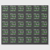 Funny Wiskunde Vergelijking Humor Cadeaupapier (Vlak)