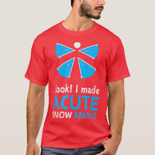 Funny Wiskunde voor mannen Kinder Acute Sneeuwhoek T-shirt