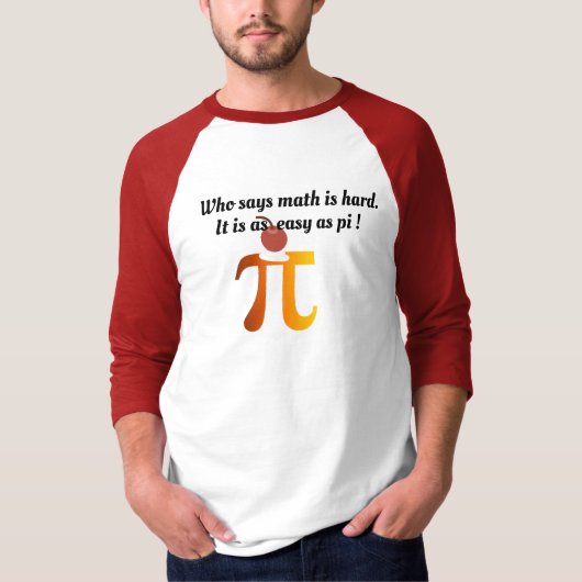 Funny Wiskunde Wiz, Wordplay Pi Pun even gemakkeli T-shirt (Voorkant)