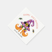 Funny Witch Feet Halloween Servet (Hoek)