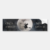 Funny Witch Halloween Bumpersticker (Voorkant)
