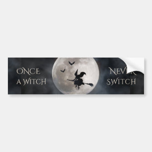 Funny Witch Halloween Bumpersticker