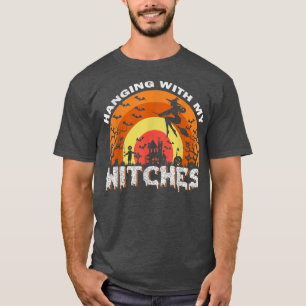 Funny Witch Halloween die met mijn heksen aan het  T-shirt