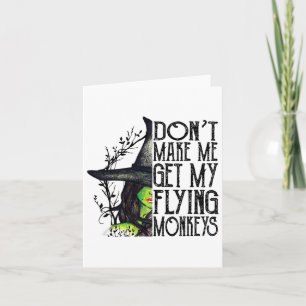 Funny Witch Halloween laat me mijn vliegen niet ha Kaart