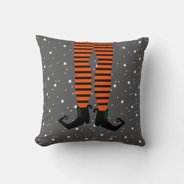 Funny Witch Legs Pillow Kussen (Voorkant)