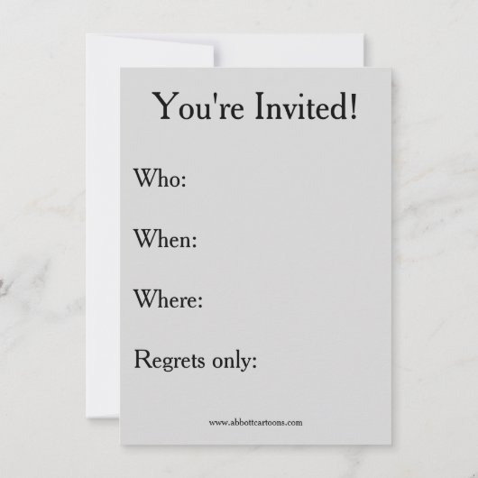 Funny Witch Party Uitnodigingen (Achterkant)