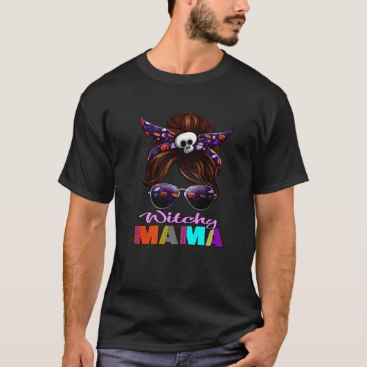 Funny Witch Pet Pumpkin Heg Halloween T-shirt (Voorkant)