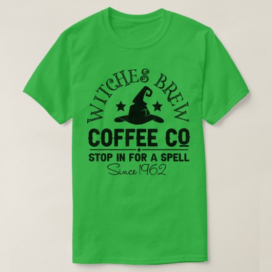 Funny Witch Petten Witches Brew Coffee Halloween W T-shirt (Design voorkant)