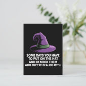 Funny Witch Quote Halloween Briefkaart (Staand voorkant)