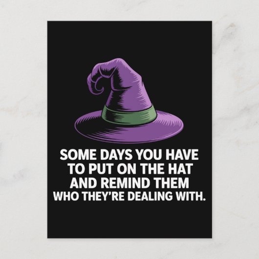 Funny Witch Quote Halloween Briefkaart (Voorkant)