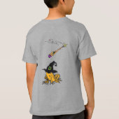 Funny Witch Toad Cartoon Humor Cust. T-Shirt (Achterkant)