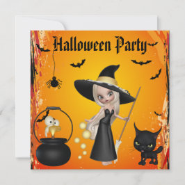 Funny Witches Brew Halloween Party nodigt uit Kaart
