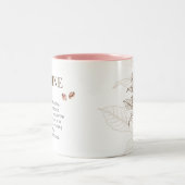 Funny Witty Coffee Lover Cafeïne Humor Dictionary Tweekleurige Koffiemok (Center)